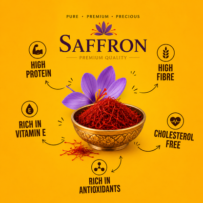 Jani Paradise™ Premium Kashmiri Saffron – Pure, Handpicked & Naturally Aromatic