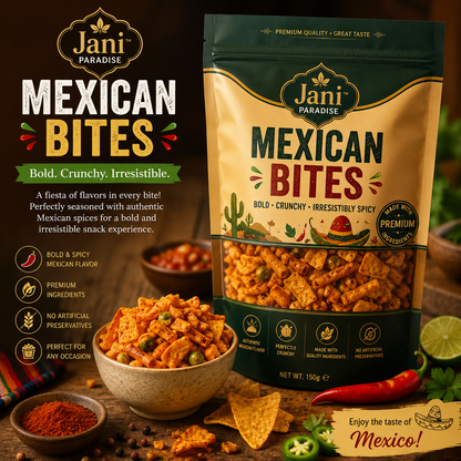 Jani Paradise™ Premium Mexican Bites – Bold, Crunchy & Irresistibly Spicy