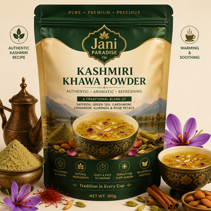 Jani Paradise™ Premium Kashmiri Kahwa Powder – Authentic, Aromatic & Refreshing