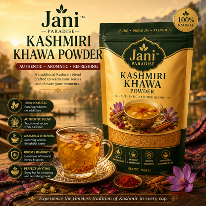 Jani Paradise™ Premium Kashmiri Kahwa Powder – Authentic, Aromatic & Refreshing