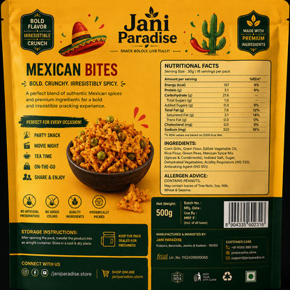 Jani Paradise™ Premium Mexican Bites – Bold, Crunchy & Irresistibly Spicy
