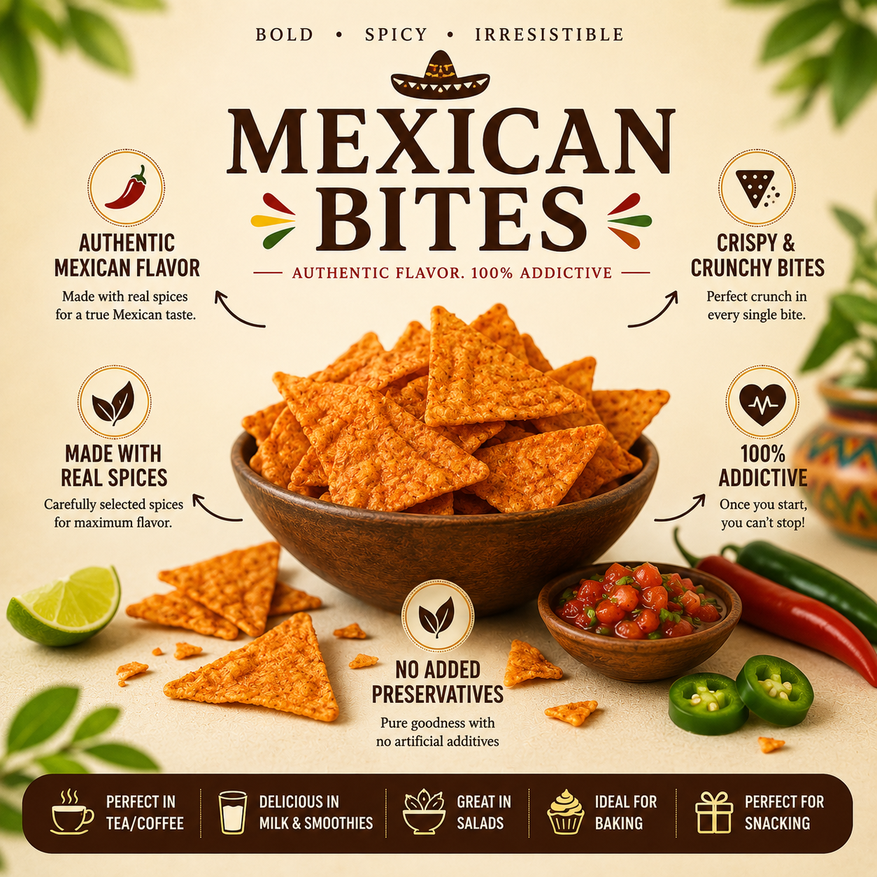 Jani Paradise™ Premium Mexican Bites – Bold, Crunchy & Irresistibly Spicy