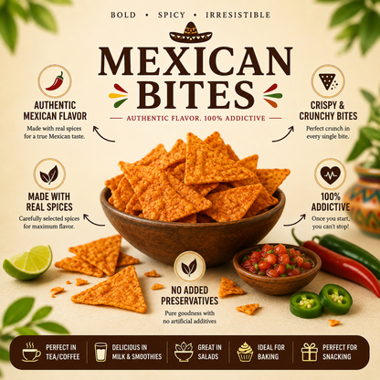 Jani Paradise™ Premium Mexican Bites – Bold, Crunchy & Irresistibly Spicy
